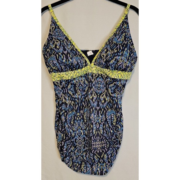 Soma Other - Soma Swim Tankini Porto Tile Navy, Blue, Lavender, Black, Yellow Size 8